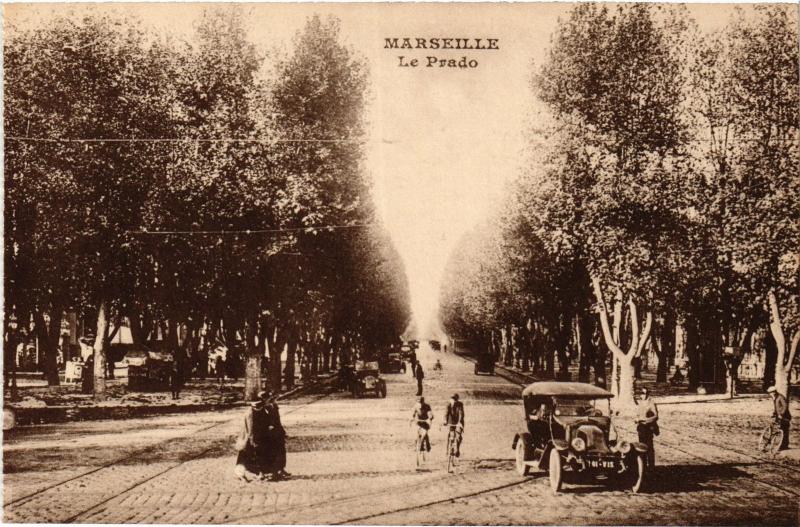 Carte postale ancienne Marseille le Prado à Marseille