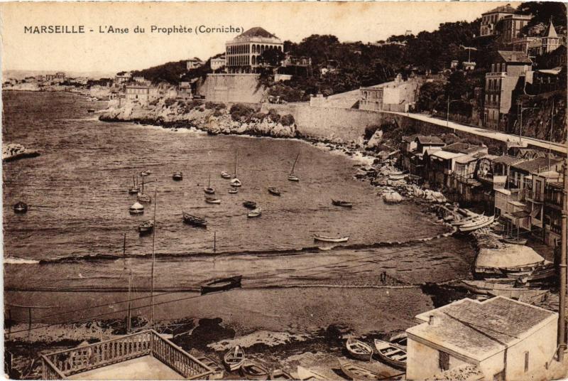Carte postale ancienne Marseille Anse du Prophete à Marseille