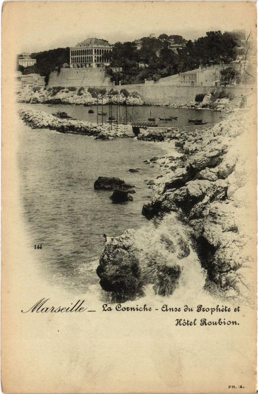Carte postale ancienne Marseille la Corniche à Marseille