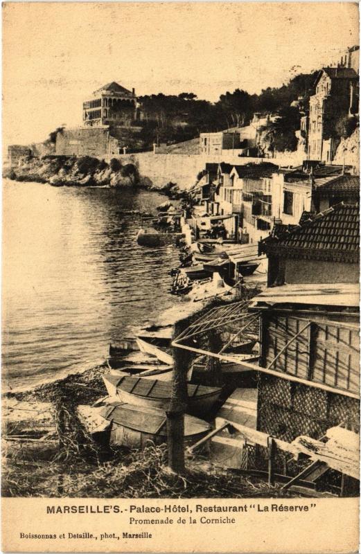 Carte postale ancienne Marseille Palace Hotel Restaurant La Reverse à Marseille