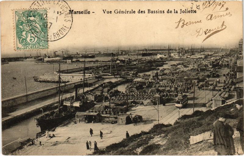Carte postale ancienne Marseille vue generale à Marseille