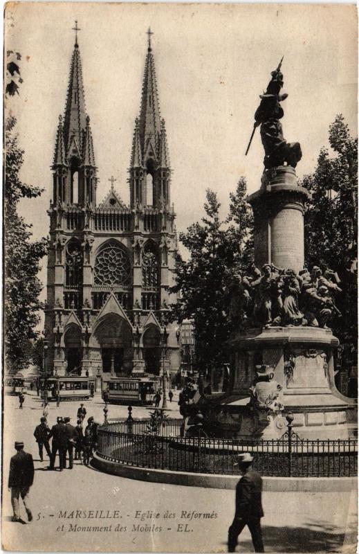 Carte postale ancienne Marseille Eglise des Reformes à Marseille