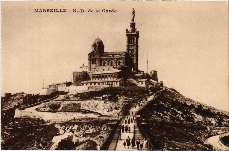 Carte postale ancienne Marseille Notre Dame de la Garde à Marseille