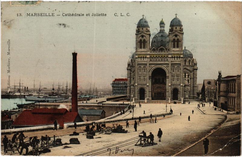 Carte postale ancienne Marseille la Cathedrale à Marseille