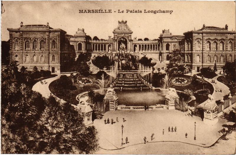 Carte postale ancienne Marseille Palais Longchamp à Marseille