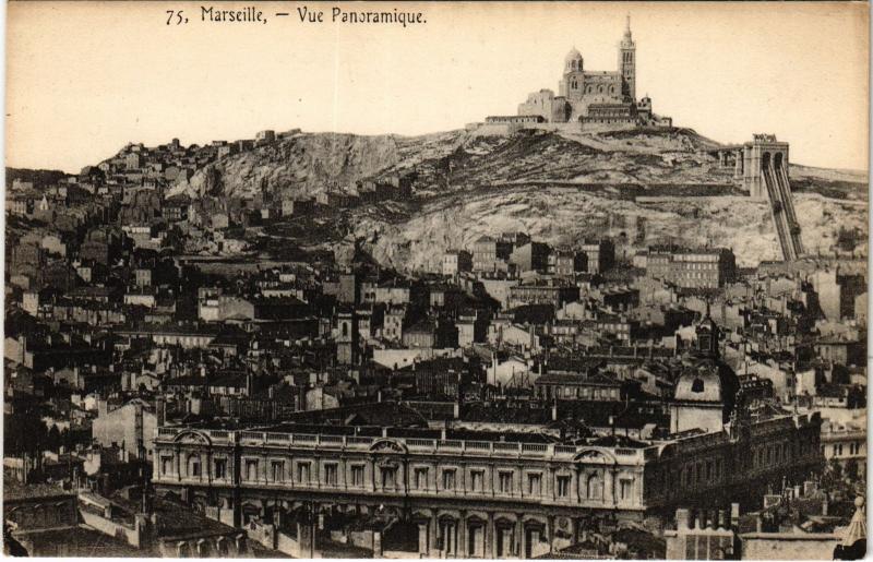 Carte postale ancienne Marseille vue panoramique à Marseille