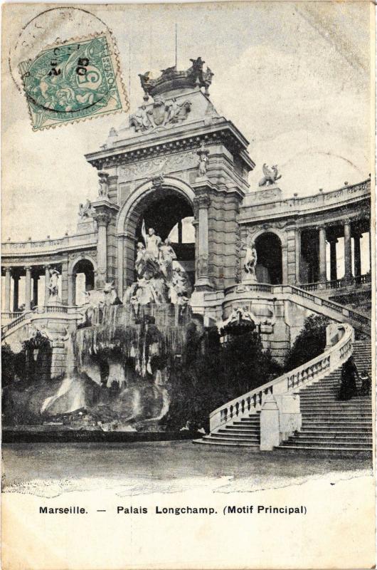 Carte postale ancienne Marseille Palais Longchamp à Marseille