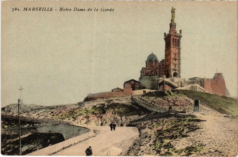 Carte postale ancienne Marseille Notre Dame de la Garde à Marseille