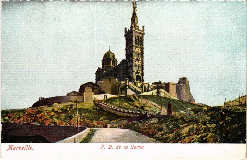 Carte postale ancienne Marseille Notre Dame de la Garde à Marseille