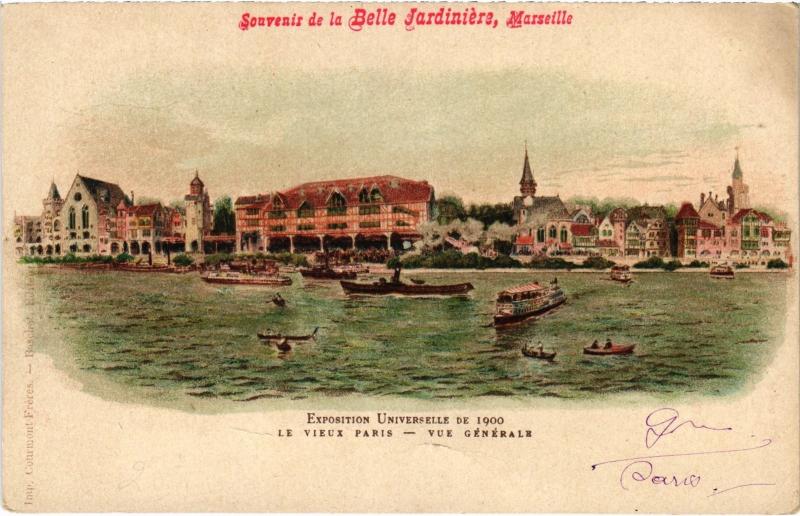 Carte postale ancienne Marseille vue generale à Marseille
