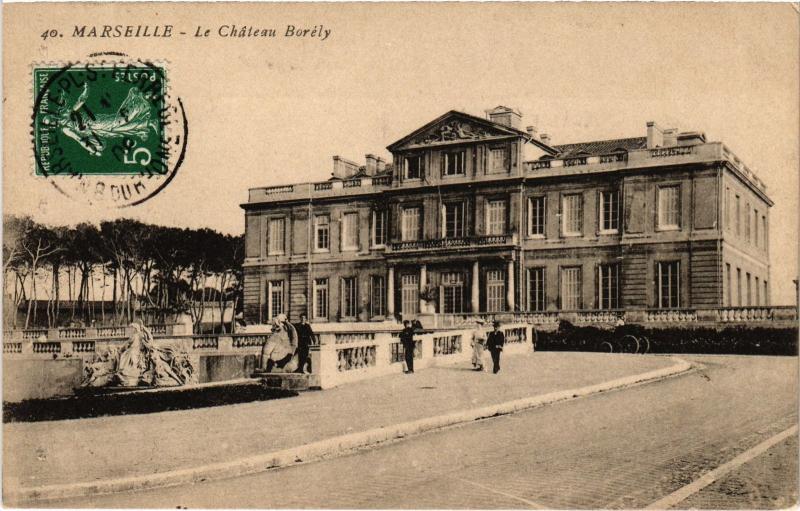 Carte postale ancienne Marseille Chateau Borely à Marseille