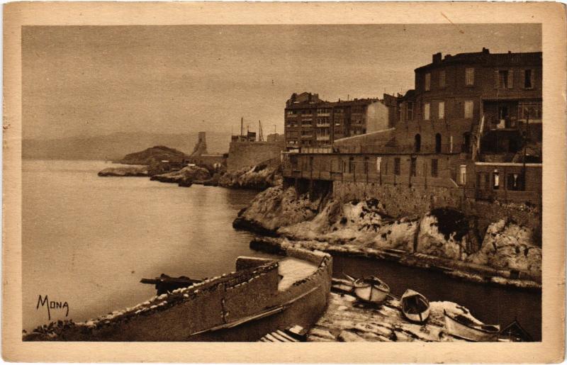 Carte postale ancienne Marseille Promenade de la Corniche à Marseille