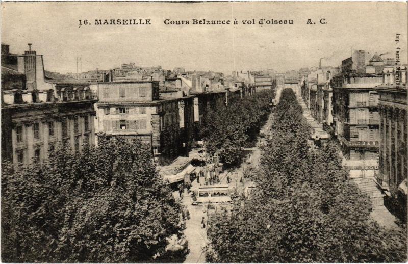 Carte postale ancienne Marseille Cours Belsunce à Marseille