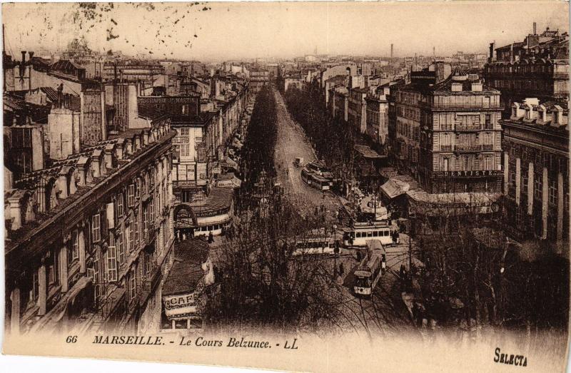 Carte postale ancienne Marseille Cours Belsunce à Marseille