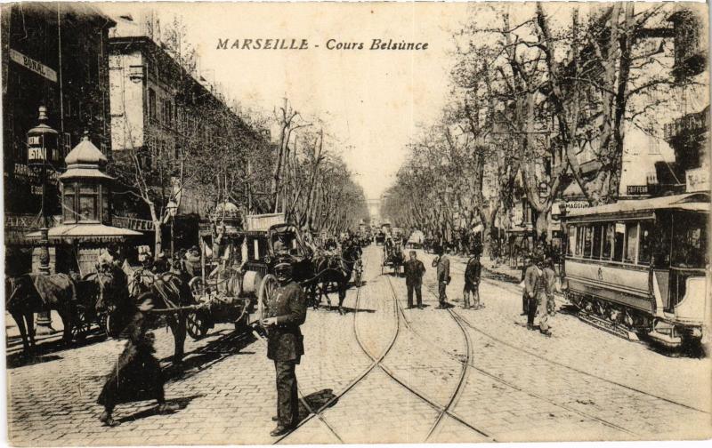 Carte postale ancienne Marseille Cours Belsunce à Marseille