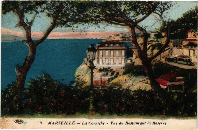 Carte postale ancienne Marseille la Corniche à Marseille