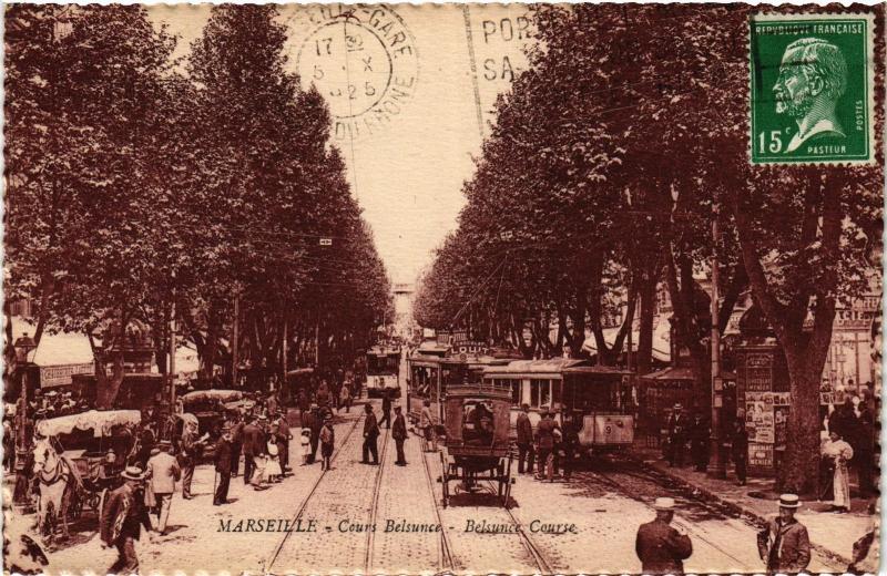 Carte postale ancienne Marseille Cours Belsunce à Marseille