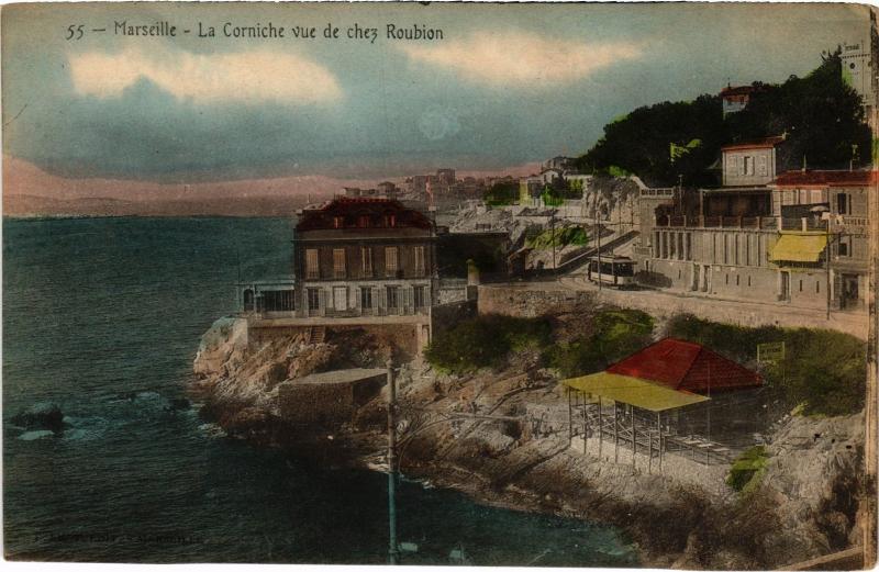 Carte postale ancienne Marseille la Corniche à Marseille
