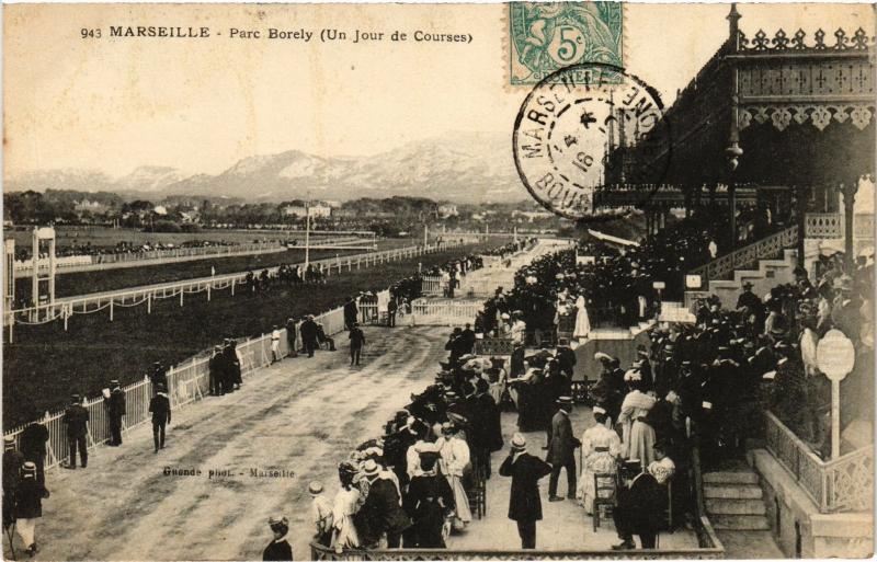 Carte postale ancienne Marseille Parc Borely à Marseille