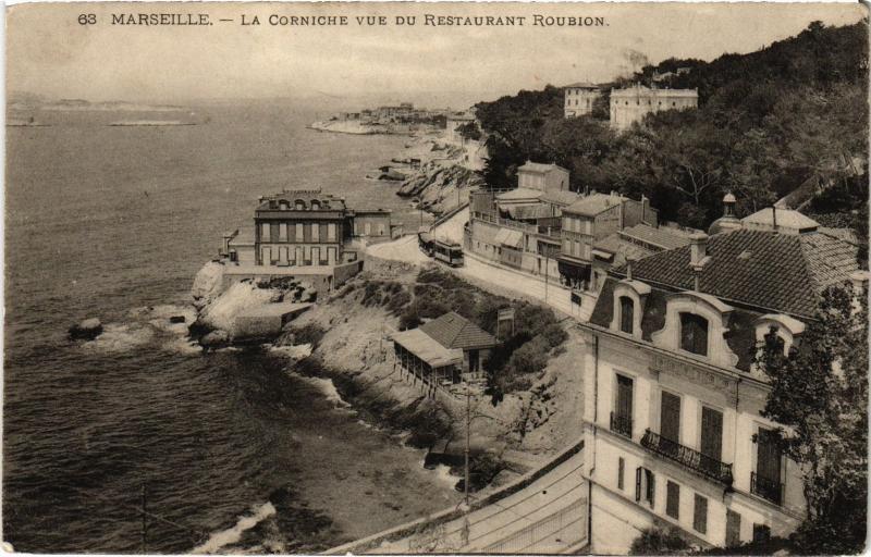 Carte postale ancienne Marseille la Corniche à Marseille