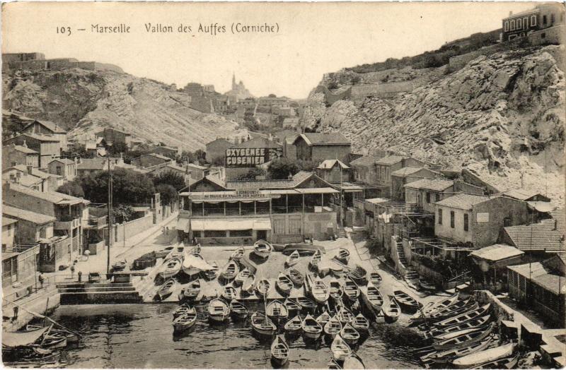 Carte postale ancienne Marseille les Catalans à Marseille