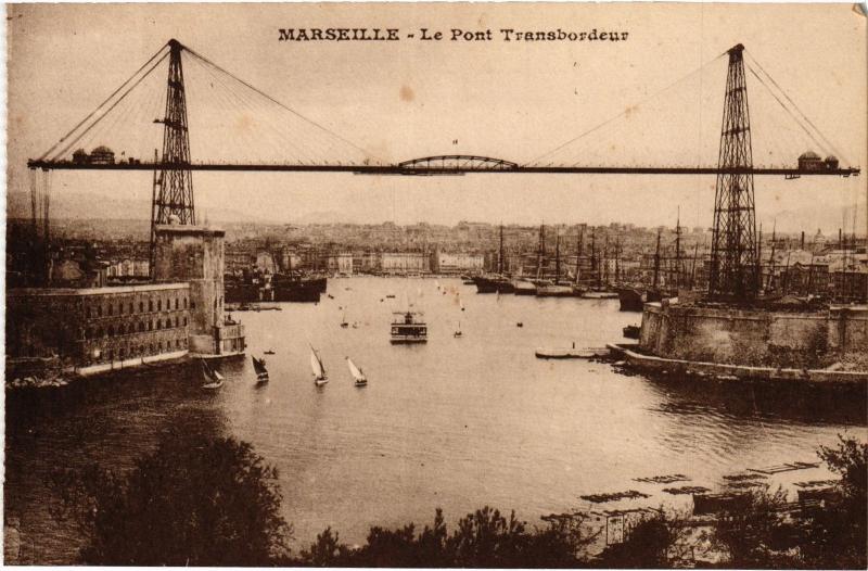 Carte postale ancienne Marseille Pont Transbordeur à Marseille