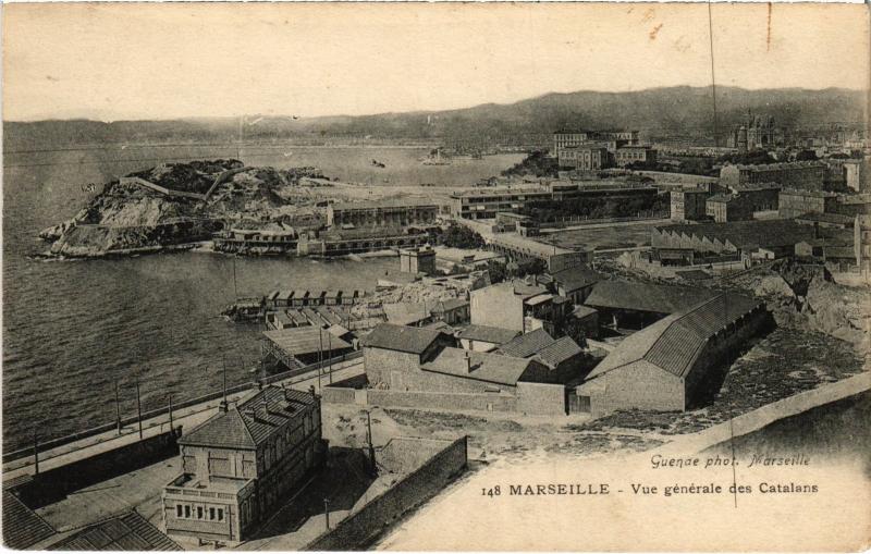 Carte postale ancienne Marseille les Catalans à Marseille