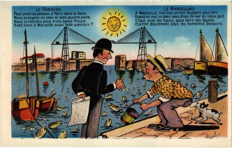 Carte postale ancienne Marseille souvenir à Marseille
