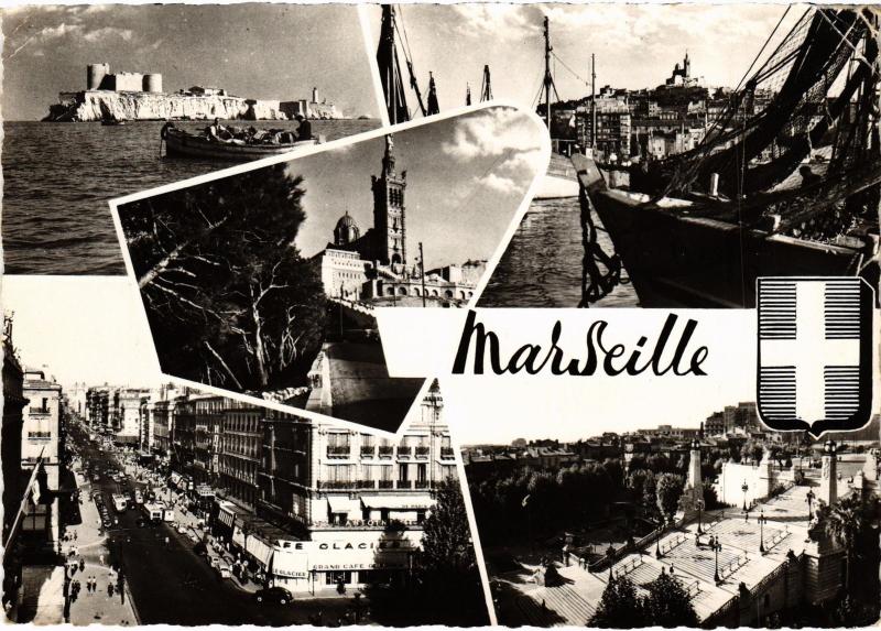 Carte postale ancienne Marseille Cours Belsunce à Marseille