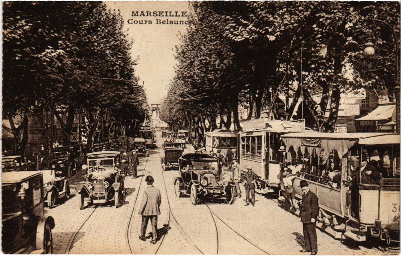 Carte postale ancienne Marseille Cours Belsunce à Marseille