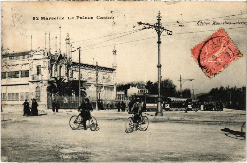 Carte postale ancienne Marseille Palace Casino à Marseille