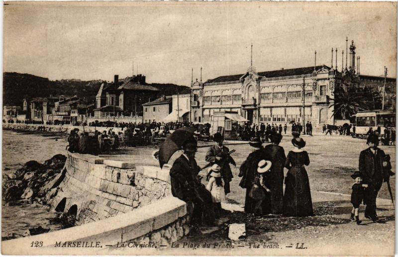 Carte postale ancienne Marseille la Corniche à Marseille