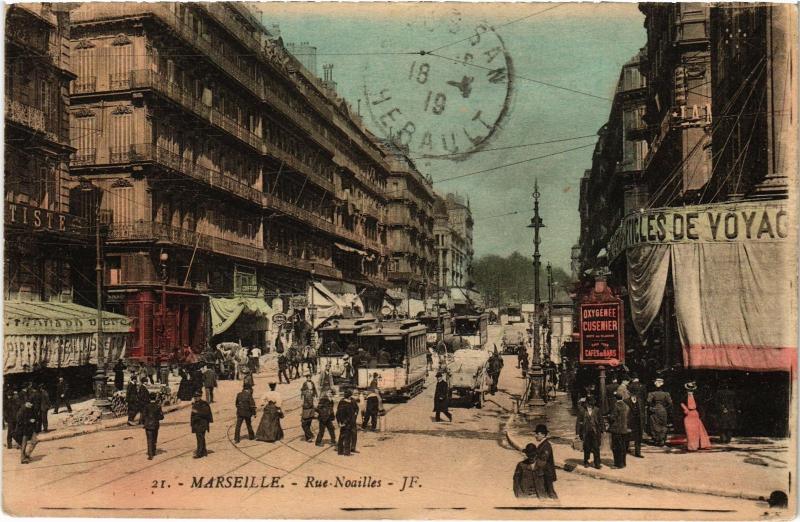 Carte postale ancienne Marseille Rue Noailles à Marseille