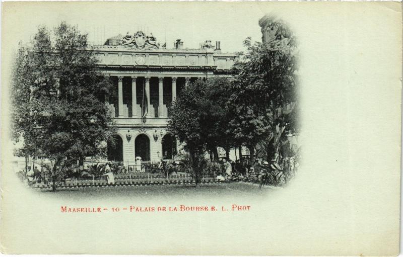 Carte postale ancienne Marseille Palais de la Bourse à Marseille