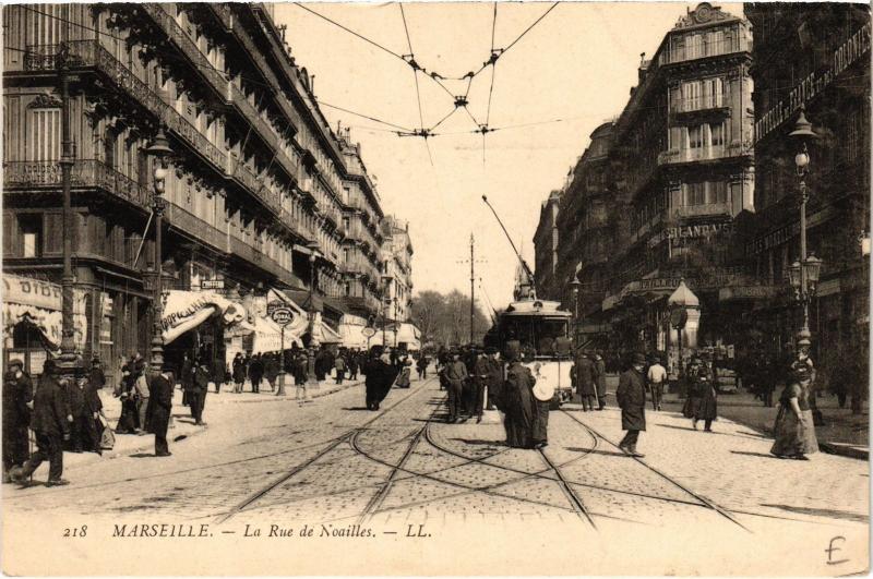 Carte postale ancienne Marseille Rue Noailles à Marseille