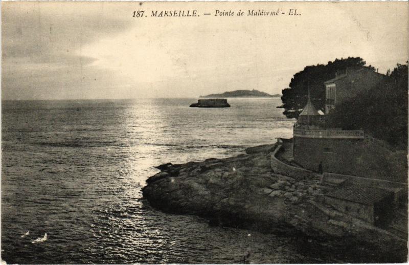 Carte postale ancienne Marseille Pointe de Maldorme à Marseille
