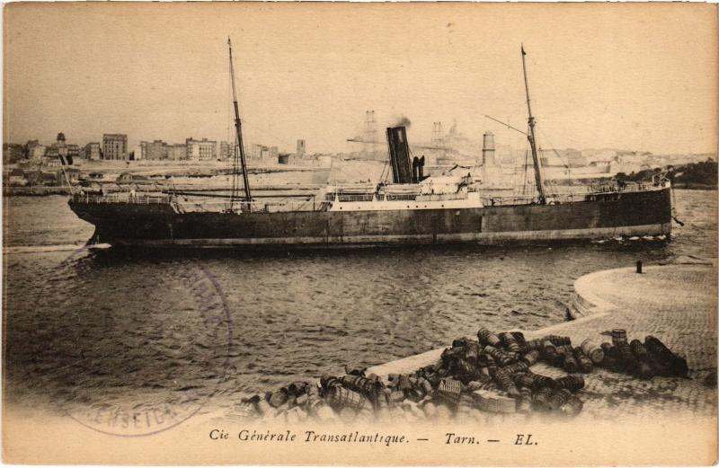 Carte postale ancienne Marseille Cie generale Transatlantique à Marseille