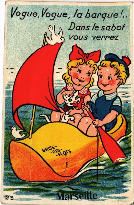 Carte postale ancienne Marseille souvenir à Marseille