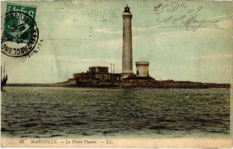 Carte postale ancienne Marseille Phare Planier à Marseille