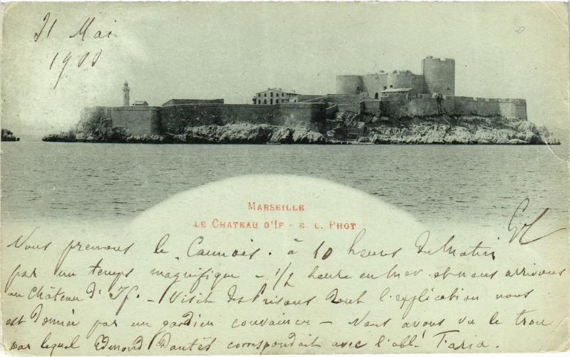 Carte postale ancienne Marseille Chateau d'If à Marseille
