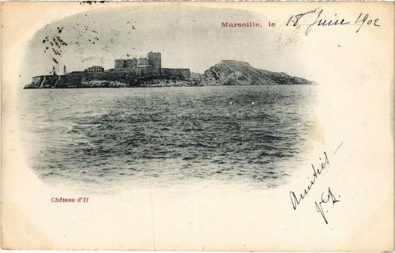 Carte postale ancienne Marseille Chateau d'If à Marseille