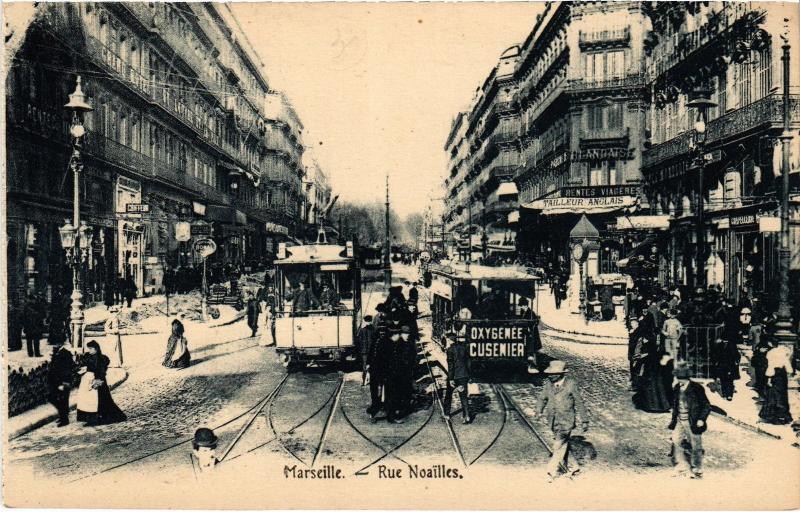 Carte postale ancienne Marseille Rue Noailles à Marseille