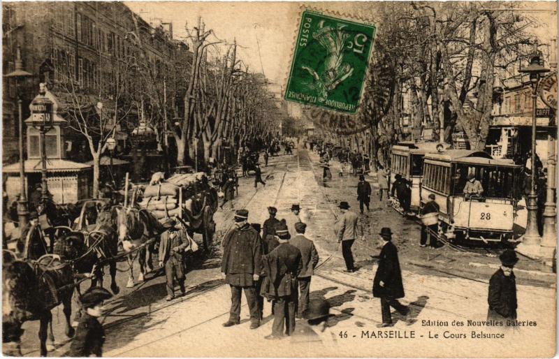 Carte postale ancienne Marseille Allees de Melhain à Marseille