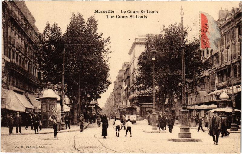 Carte postale ancienne Marseille Cours Saint-Louis à Marseille