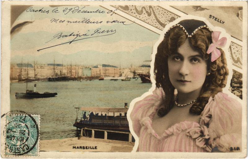 Carte postale ancienne Marseille souvenir à Marseille