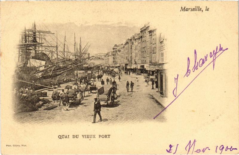 Carte postale ancienne Marseille Quai du Port à Marseille