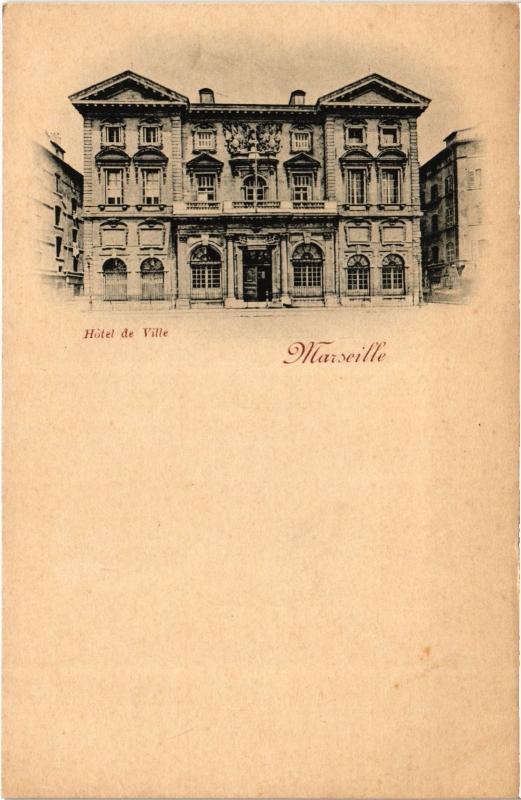 Carte postale ancienne Marseille Hotel de Ville à Marseille