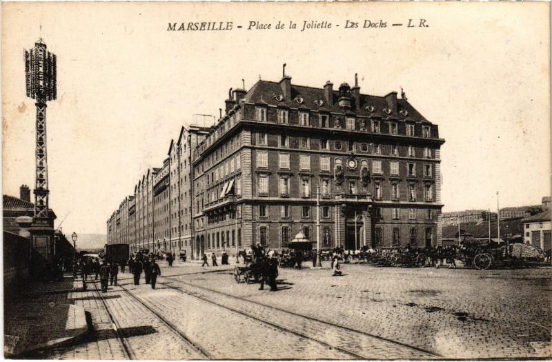 Carte postale ancienne Marseille Place de la Joliette à Marseille