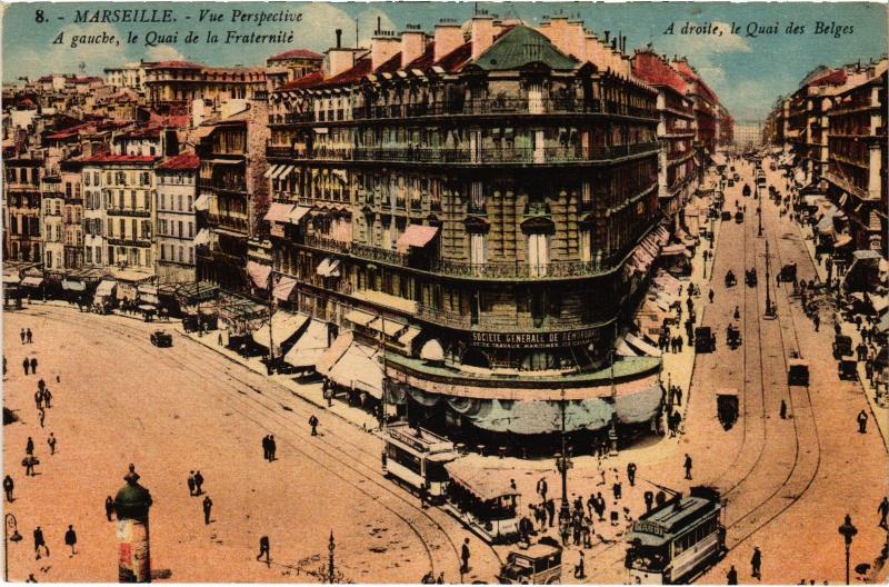 Carte postale ancienne Marseille vue Perspective à Marseille