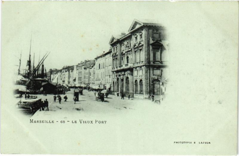 Carte postale ancienne Marseille le port à Marseille
